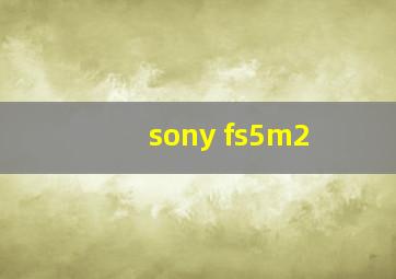 sony fs5m2